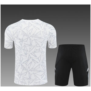 Kids Real Madrid Short Training Suit White 2024/25