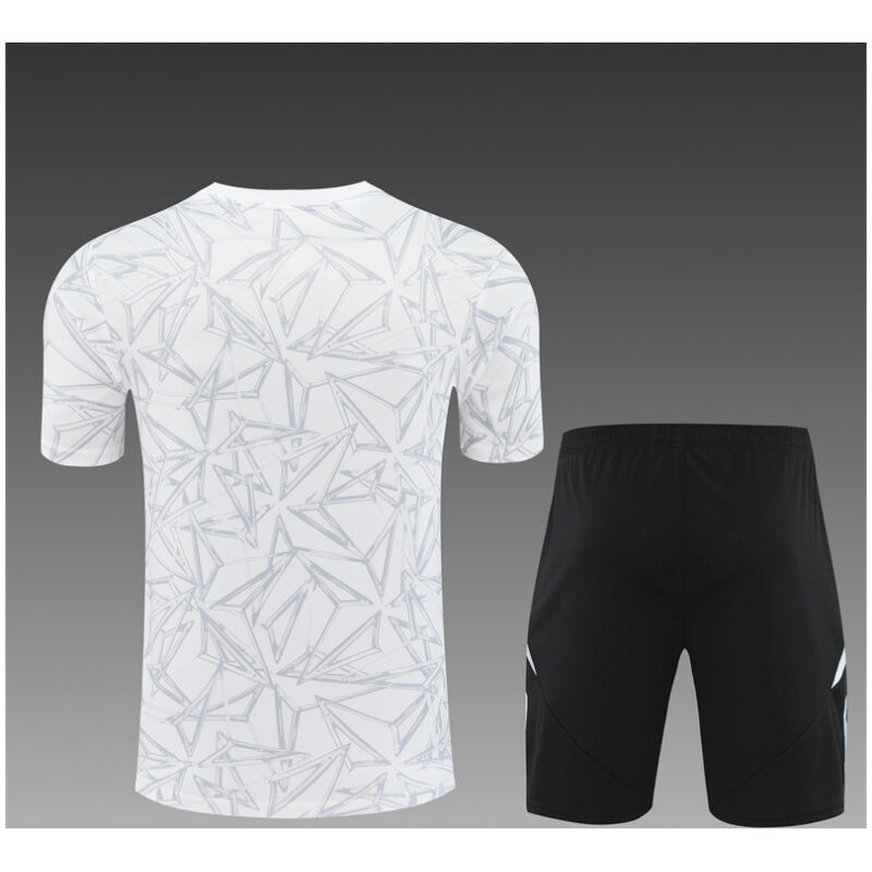 Kids Real Madrid Short Training Suit White 2024/25