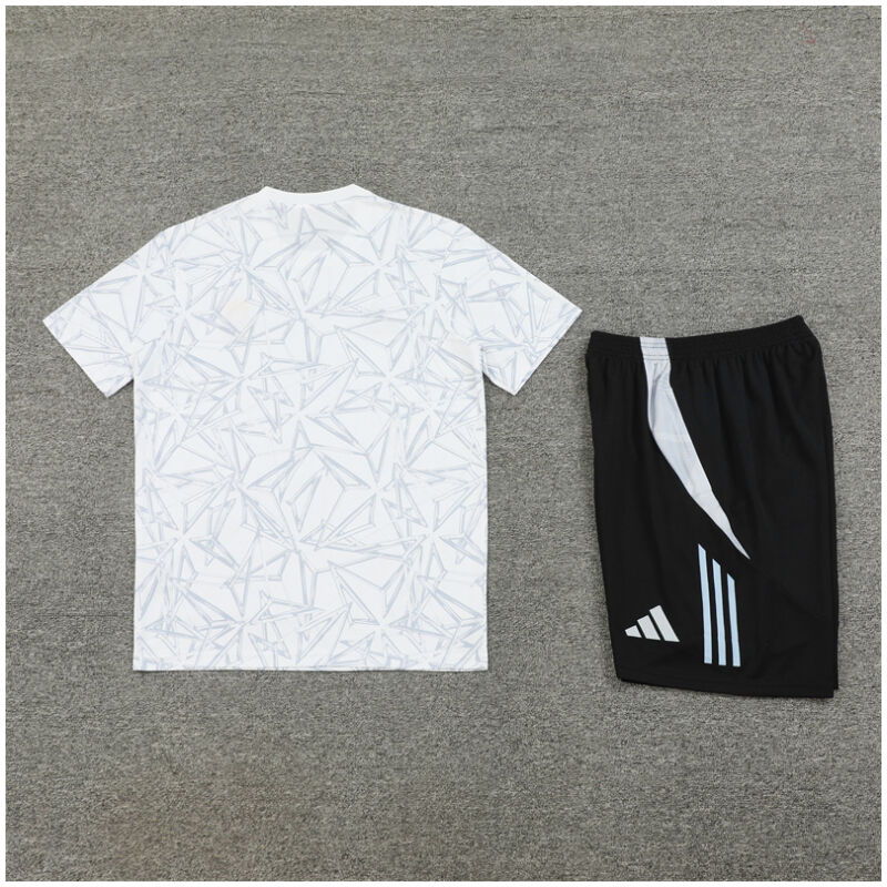 Kids Real Madrid Short Training Suit White 2024/25