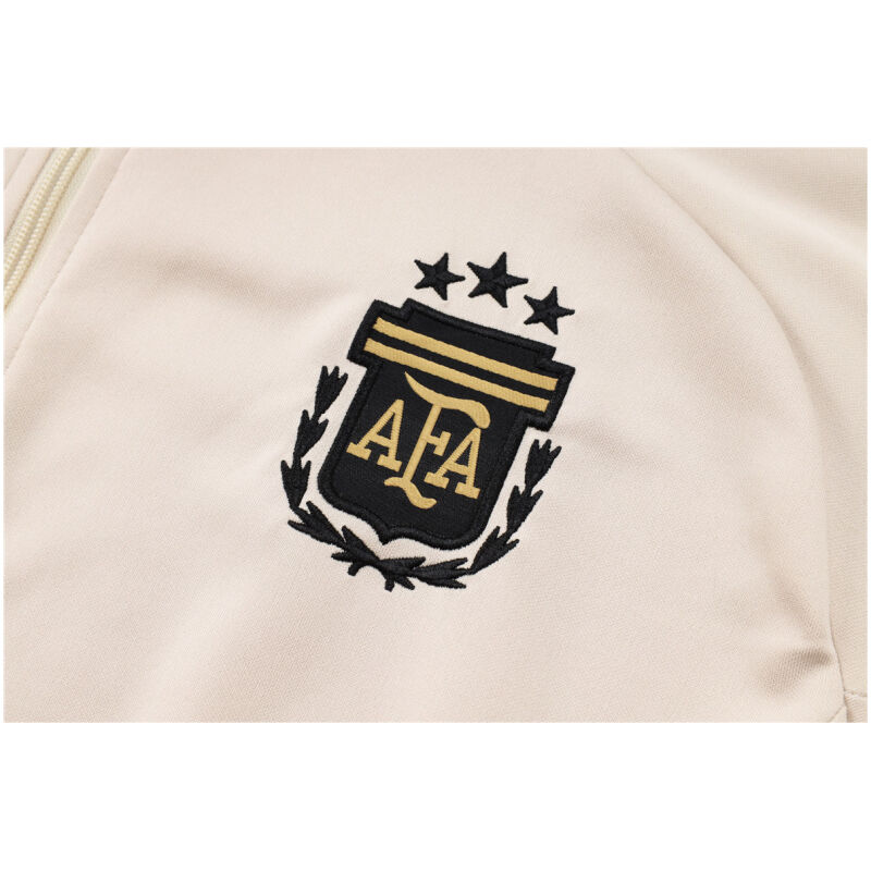 Mens Argentina Jacket + Pants Training Suit Cream 2024