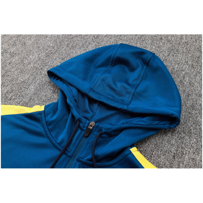 Mens Barcelona Hoodie Jacket + Pants Training Suit Royal 2024/25