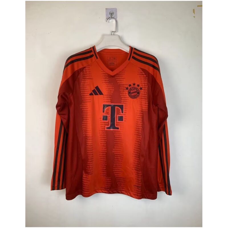 Mens Bayern Munich Home Jersey Long Sleeve 2024/25
