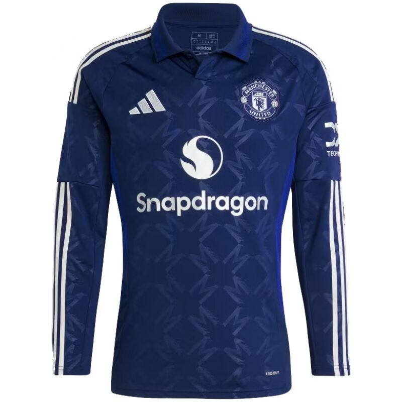 Mens Manchester United Away Jersey Long Sleeve 2024/25