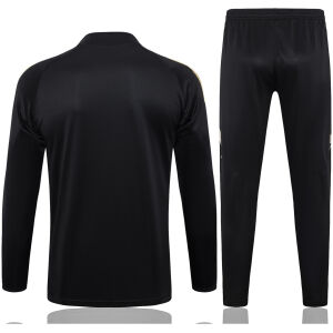 Herren Real Madrid Trainingsanzug Schwarz 2024/25