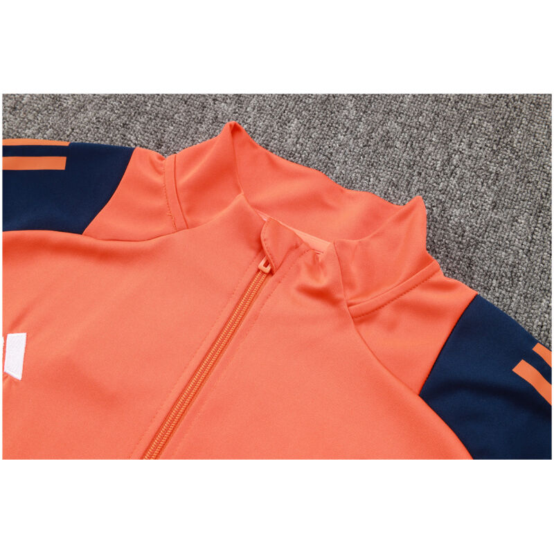 Mens Manchester United Jacket + Pants Training Suit Orange 2024/25