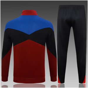 Kids Barcelona Jacket + Pants Training Suit Burgundy 2024/25