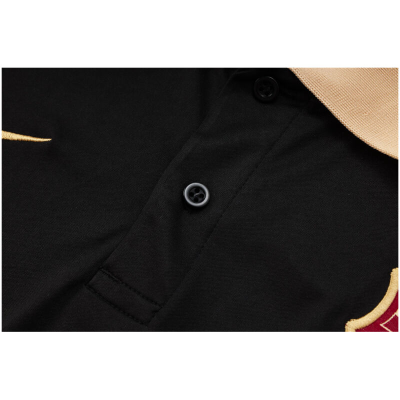Mens Barcelona Polo Shirt Black 2024/25