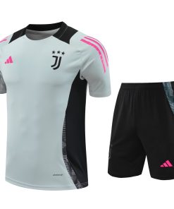 Mens Juventus Short Training Suit Grey 2024/25