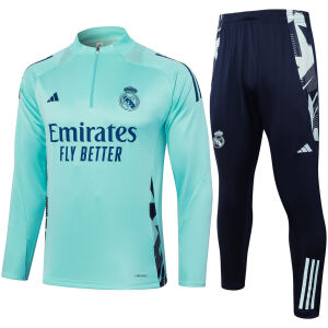 Herren Real Madrid Trainingsanzug Mintgrün 2024/25