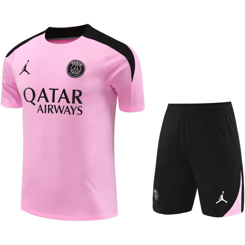 Mens PSG x Jordan Short Training Suit Pink 2024/25