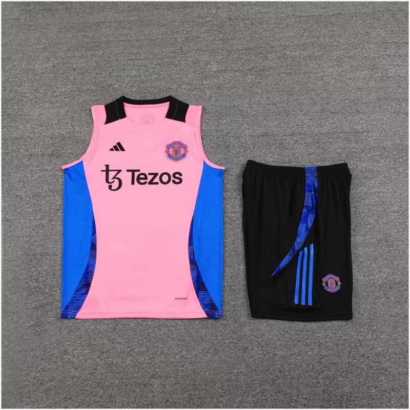 Mens Manchester United Singlet Suit Pink 2024/25