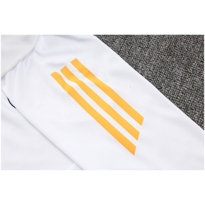 Mens Real Madrid Polo Shirt Pure White 2024/25