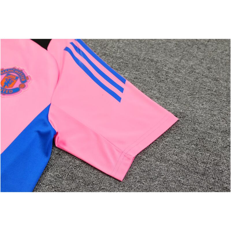 Mens Manchester United Short Training Suit Pink 2024/25