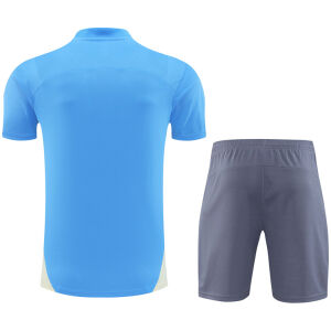 Mens Manchester City Short Training Suit Blue 2024/25