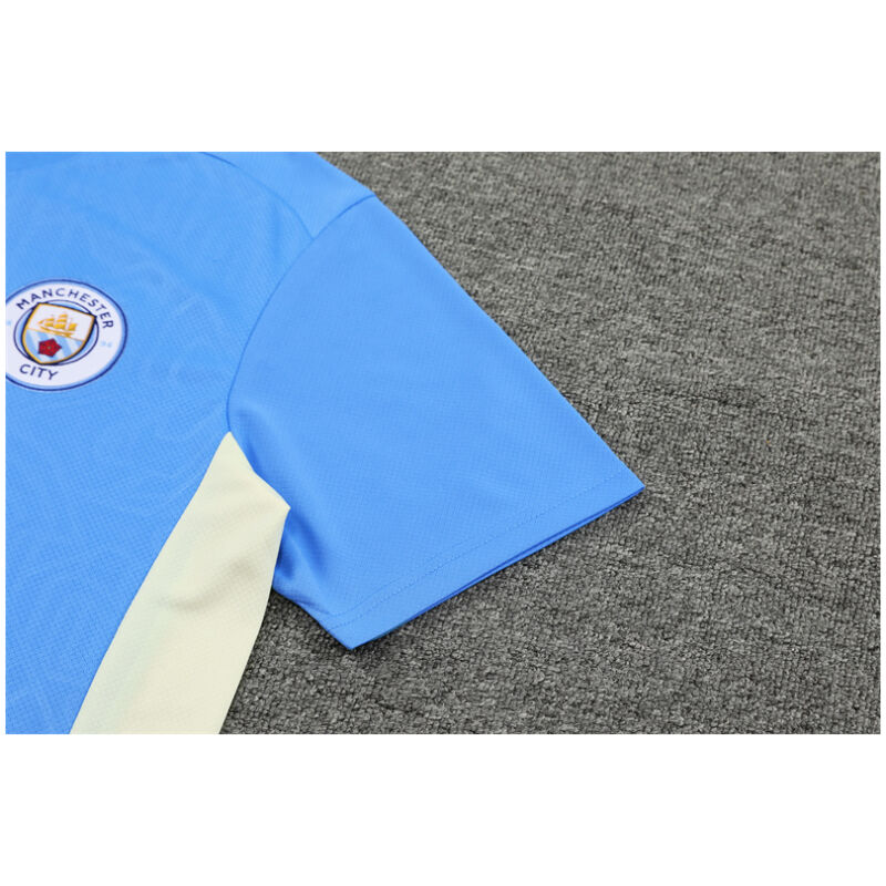 Mens Manchester City Short Training Suit Blue 2024/25