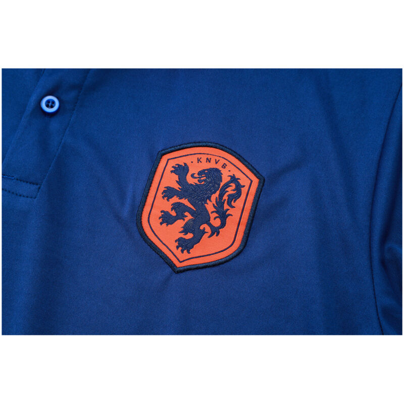 Mens Netherlands Polo Shirt Blue 2024