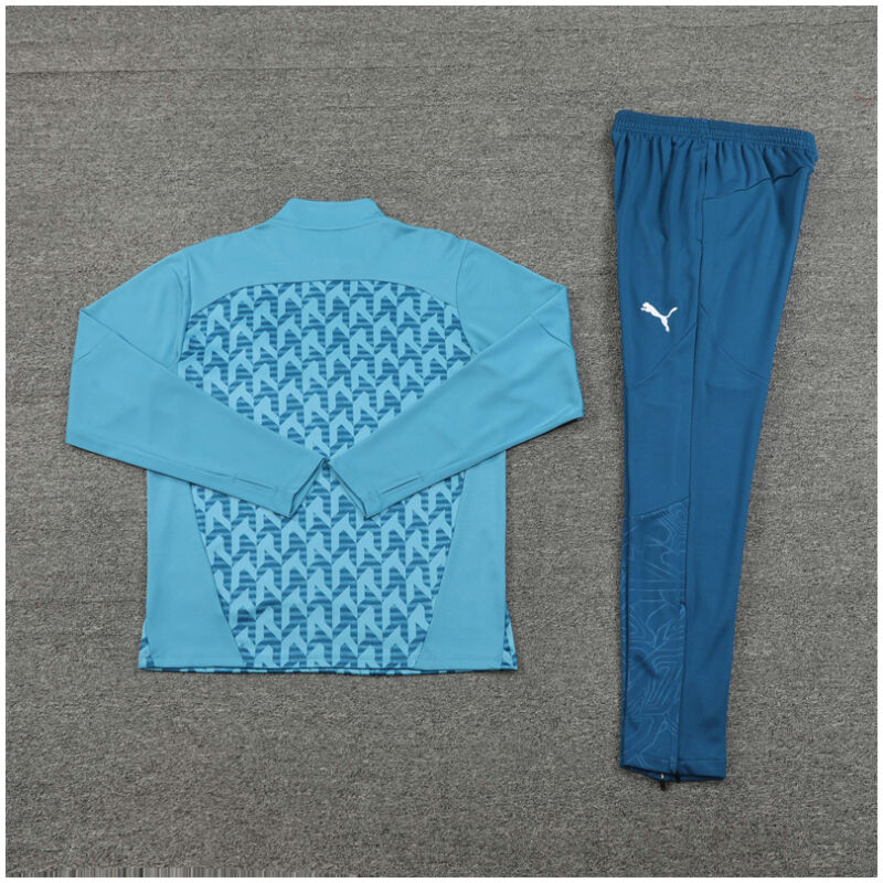 Mens Olympique Marseille Training Suit Aqua 2024/25