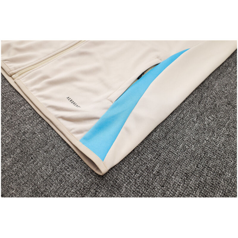 Mens Argentina Jacket + Pants Training Suit Cream 2024