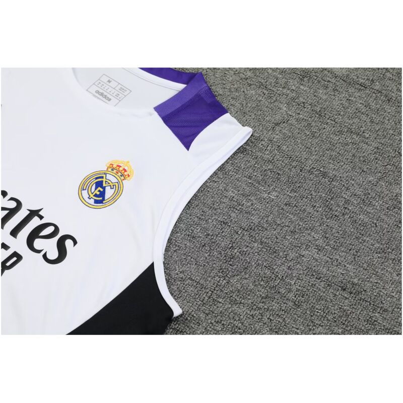 Mens Real Madrid Singlet Suit White 2024/25