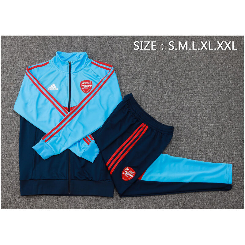 Mens Arsenal Jacket + Pants Training Suit Blue 2024/25