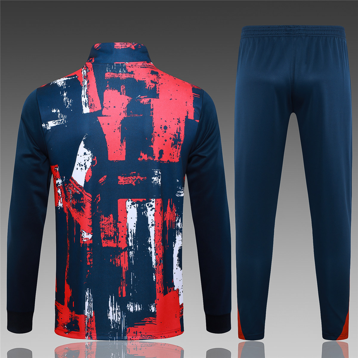 Kids PSG Jacket + Pants Training Suit Royal – Red 2024/25
