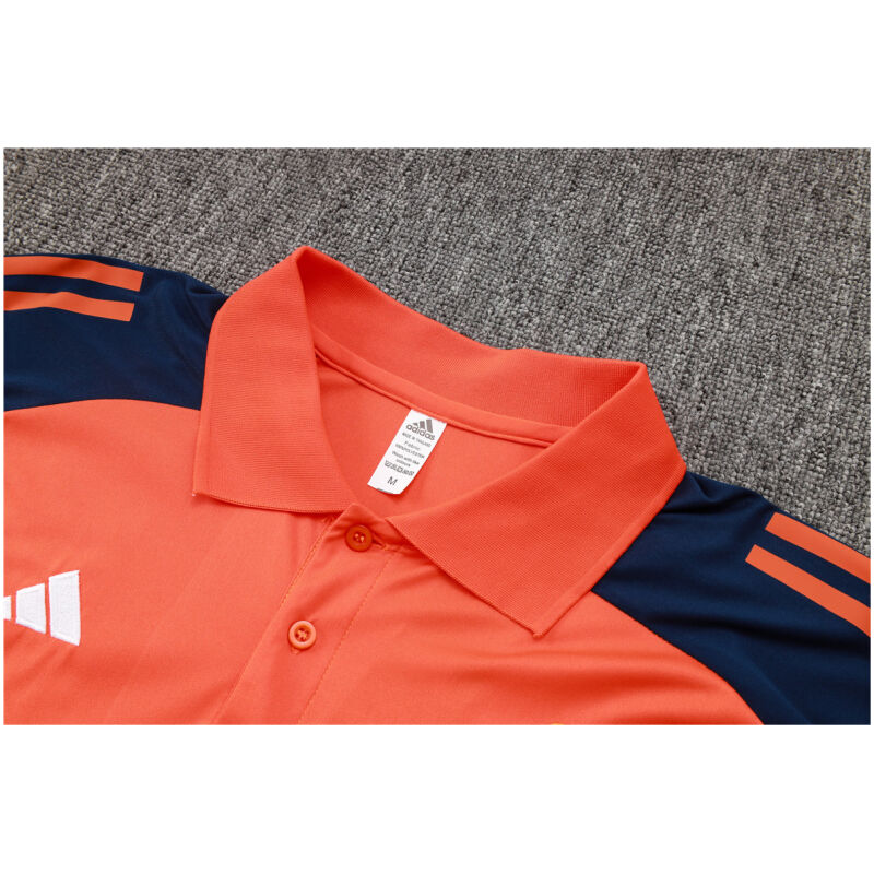Mens Manchester United Polo Shirt Orange 2024/25