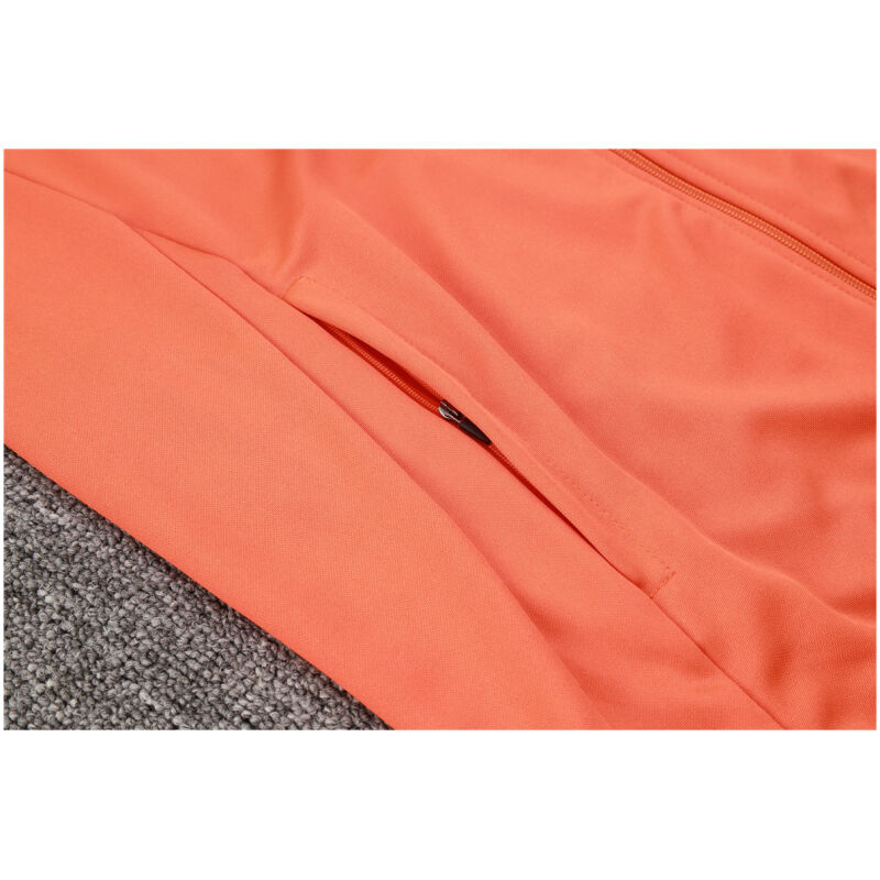 Mens Manchester United Jacket + Pants Training Suit Orange 2024/25