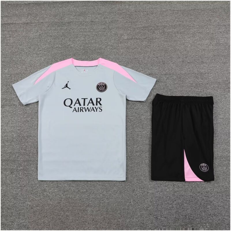 Mens PSG x Jordan Short Training Suit Grey 2024/25