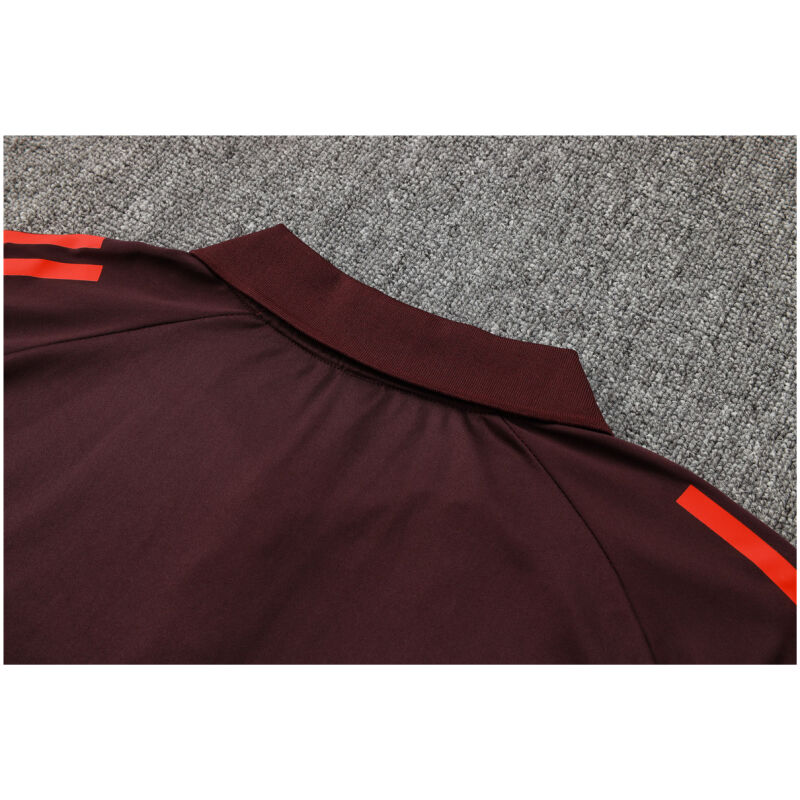 Mens Bayern Munich Polo Shirt Burgundy 2024/25