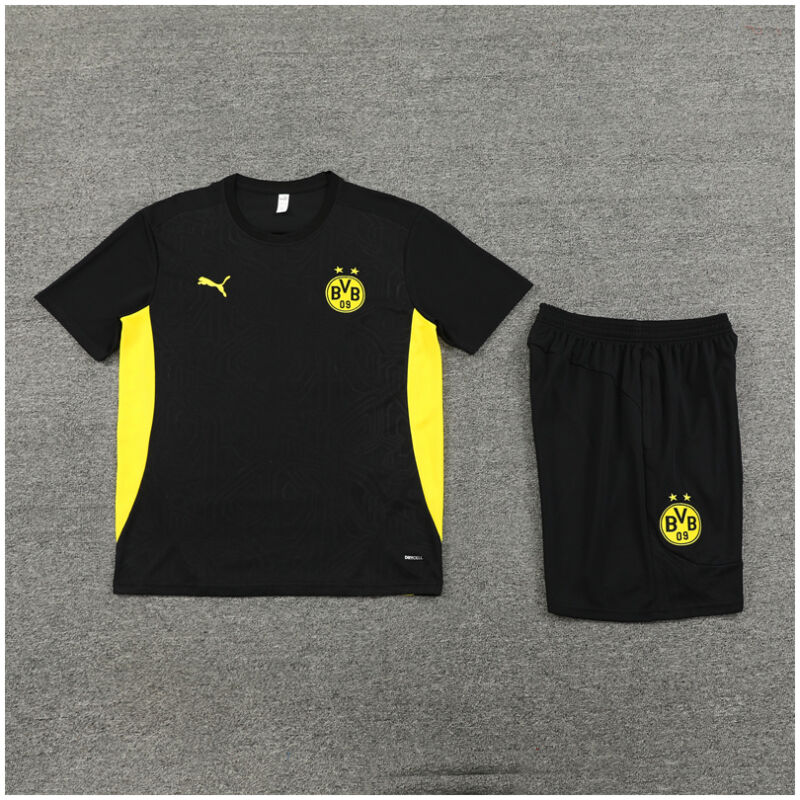 Kids Borussia Dortmund Short Training Suit Black 2024/25