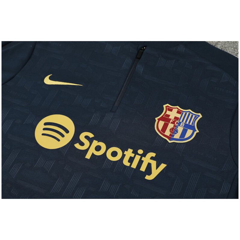 Mens Barcelona Training Suit Dark Blue 2024/25