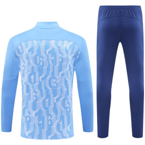 Mens Manchester City Training Suit Blue Pattern 2024/25
