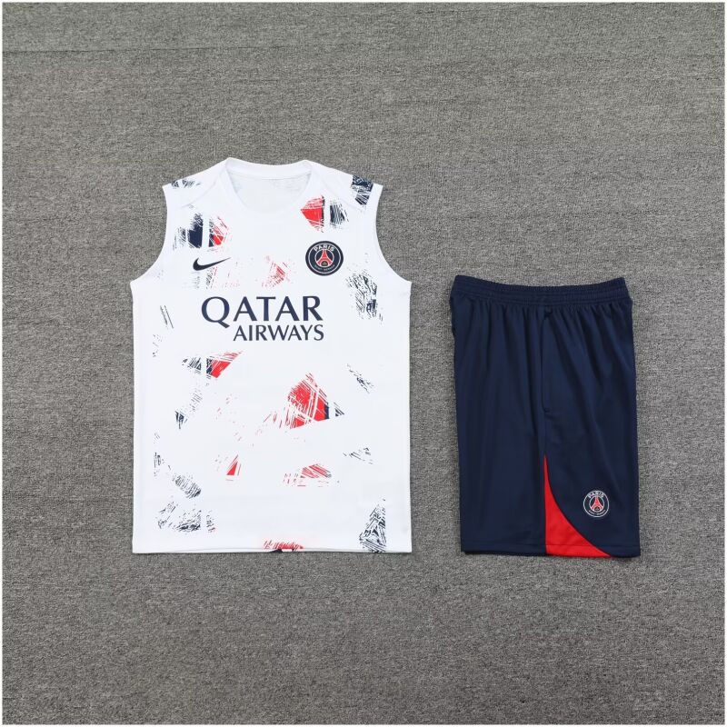 Mens PSG Singlet Suit White 2024/25