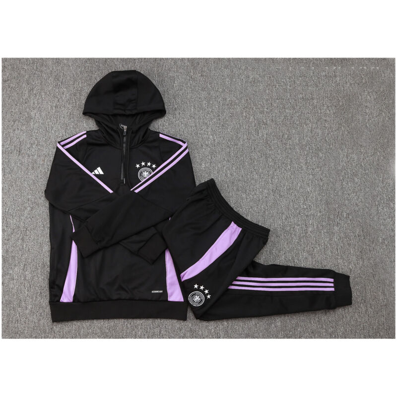 Kids Germany Hoodie Sweatshirt + Pants Suit Black 2024