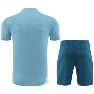 Mens Olympique Marseille Short Training Suit Ash Blue 2024/25