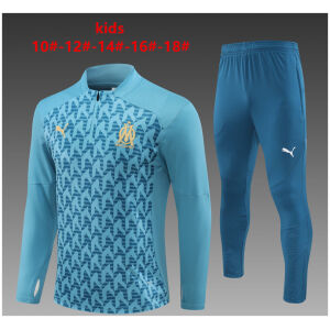 Kids Olympique Marseille Training Suit Aqua 2024/25