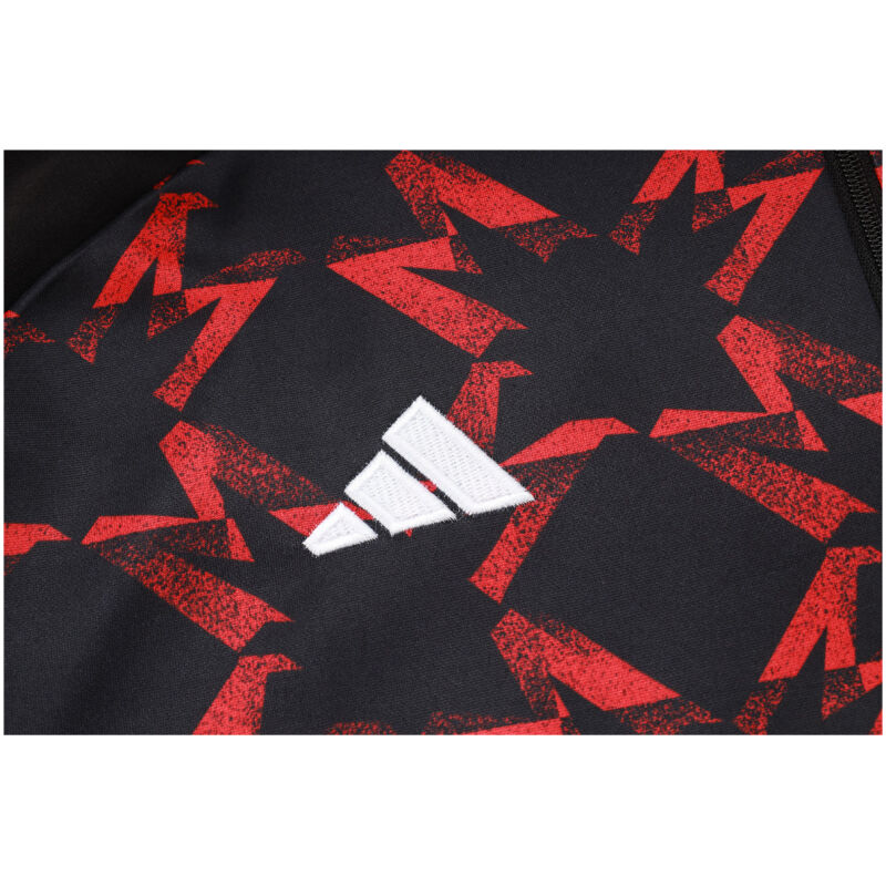 Mens Manchester United Training Suit Black – Red 2024/25