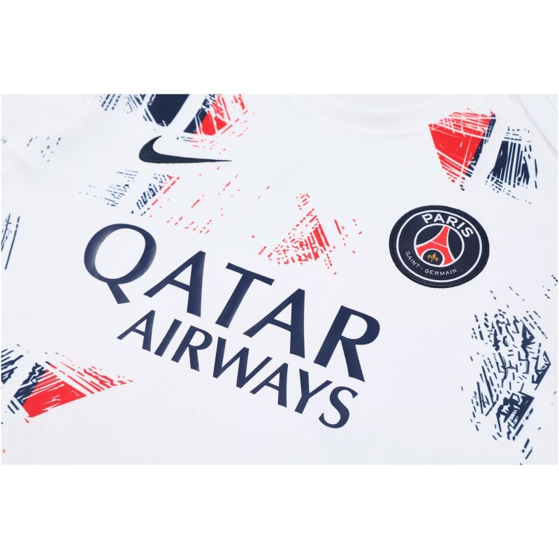 Mens PSG Short Training Suit White 2024/25