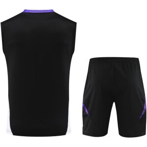 Mens Real Madrid Singlet Suit Black 2024/25