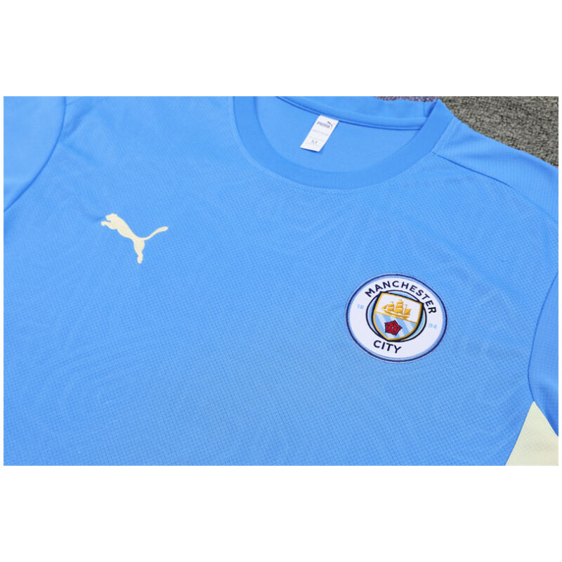 Mens Manchester City Short Training Suit Blue 2024/25