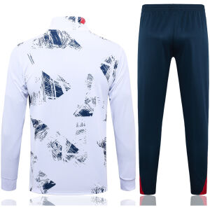 Mens PSG Jacket + Pants Training Suit White 2024/25