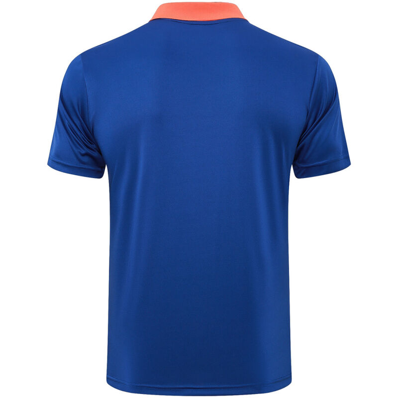 Mens Netherlands Polo Shirt Blue 2024