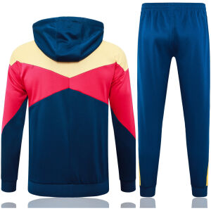 Mens Barcelona Hoodie Jacket + Pants Training Suit Royal 2024/25