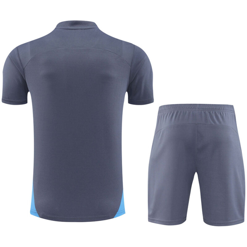 Mens Manchester City Short Training Suit Grey 2024/25