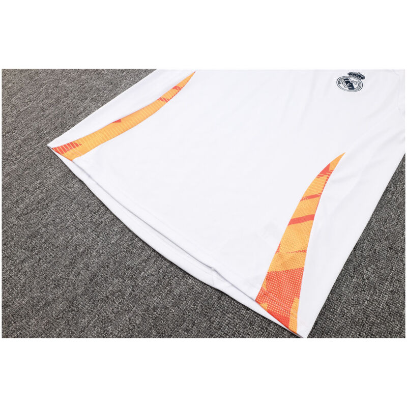 Mens Real Madrid Polo Shirt Pure White 2024/25