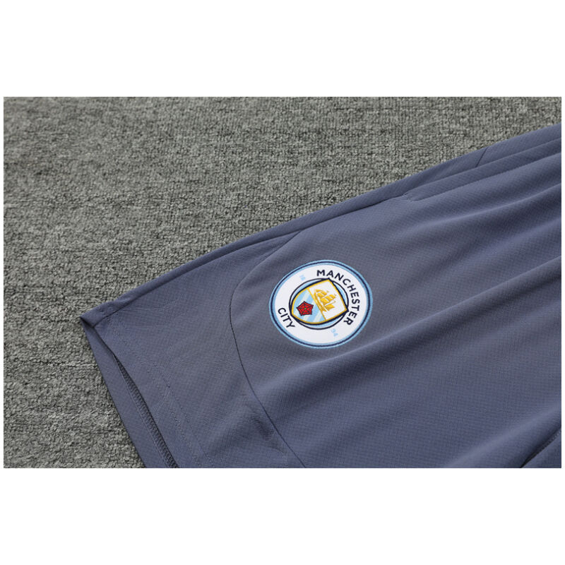 Mens Manchester City Short Training Suit Grey 2024/25
