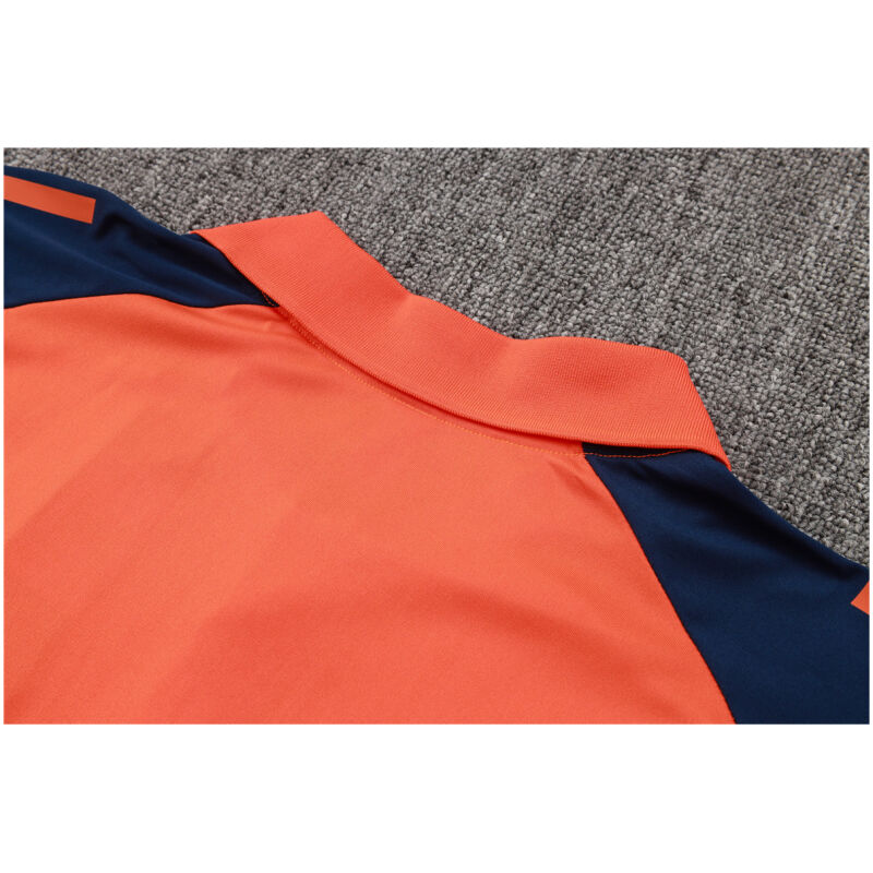 Mens Manchester United Polo Shirt Orange 2024/25