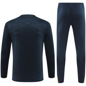 Mens Barcelona Training Suit Dark Blue 2024/25