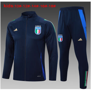 Kids Italy Jacket + Pants Training Suit Royal 2024