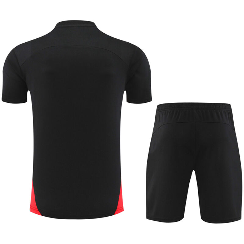 Mens AC Milan Short Training Suit Black 2024/25